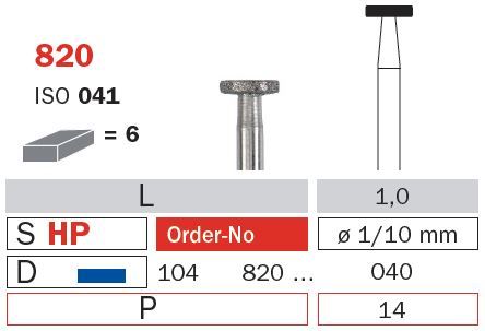 Diaswiss Diamond Bur - Thick Wheel 4.0mm