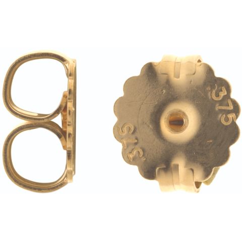 Butterflies - Scalloped Edge 18ct Yellow Gold 8mm