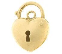 9ct Yellow Puffed Heart