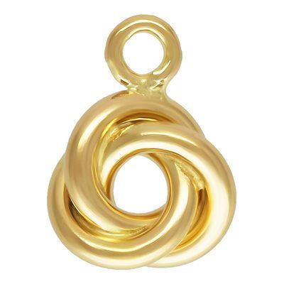 Charm drop - 14/20GF 5mm Love Knot