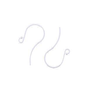 Shepherd Hook ball (light) - 9ct white gold