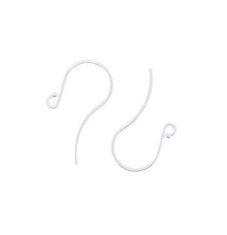 Shepherd Hook ball (light) - 9ct white gold