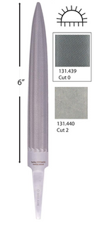 Hand File - Vallorbe Half Rnd Valtitan 150mm Cut 0