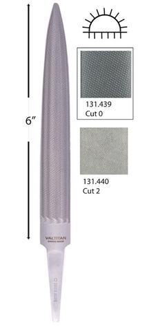 Hand File - Vallorbe Half Rnd Valtitan 150mm Cut 0