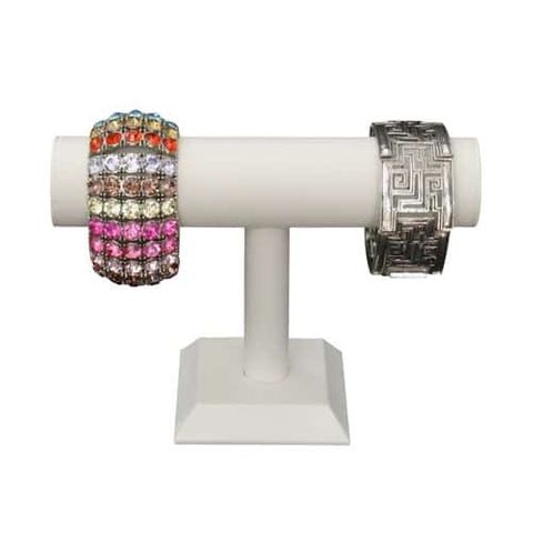 T Bar Bangle Stand White