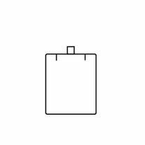 800s: Insert Pad - Earring, Pendant Flat Pk48 -Wht