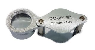 Hand Loupe - 23mm Doublet 10x Chrome