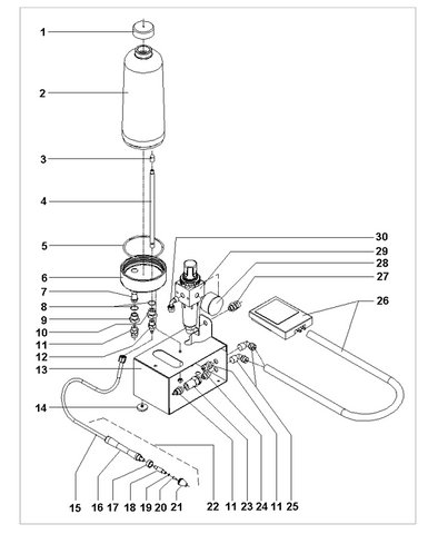 Microprojector Body for Oro Sandblaster No.18