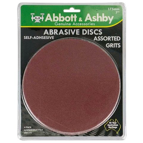 Abbott Disc Aluminium Oxide 175mm - Various Grits