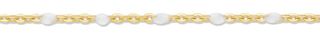 Chain - Enamel White Gold filled /1M