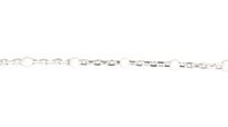 Chain - Enamel white Stg Silver /1M