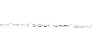 Chain - Enamel white Stg Silver /1M