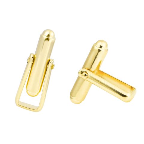 Cufflink - 9ct Yellow Gold non swivel base