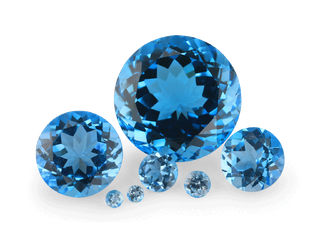 Swiss Blue Topaz Round 2mm