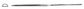 VALLORBE HALF ROUND NEEDLE FILE