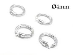 Silver Locking Jump Rings - Round