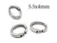 Silver Locking Jump Rings - Oval