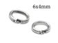 Silver Locking Jump Rings - Oval