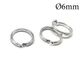 Silver Locking Jump Rings - Round