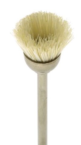 Hatho Mounted Cup Brush Hard White Nylon