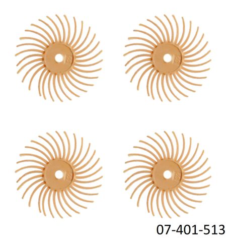 Habras Bristle Discs 4pc - Extra Fine Peach - 19mm