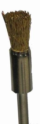 Hatho Mounted Pencil Brush Brass Wire