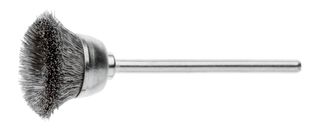 Hatho Mounted Cup Brush Stainless Steel Wire