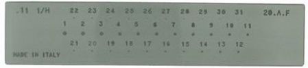 Italian Drawplate - 31 Round Holes - 3mm - 0.5mm