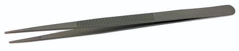 Tweezers - Bright S/Steel - 160mm, 1.2mm L Tip