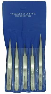 Tweezers - Antimagnetic Set of 5