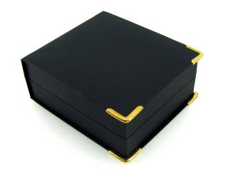 Gold Corner Box - Pendant - Black/Black