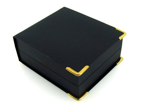 Gold Corner Box - Pendant - Black/Black