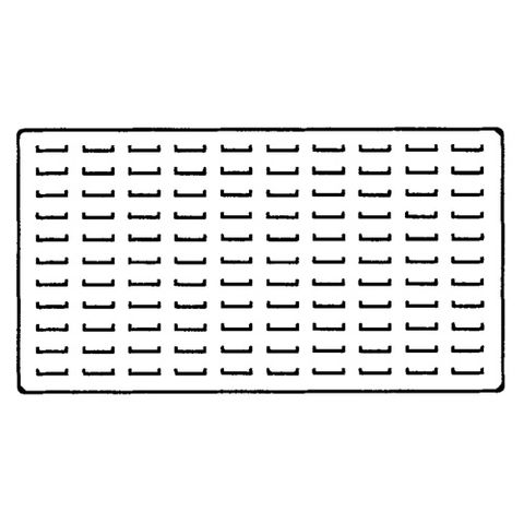Tray Insert Foam - 110 Ring Slot - Large Black