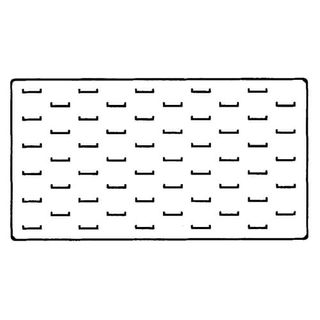 Tray Insert Large Black - 55 Ring Slot Foam