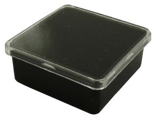 Black Pod, Clear Lid - 41 x 41 x 15mm Deep
