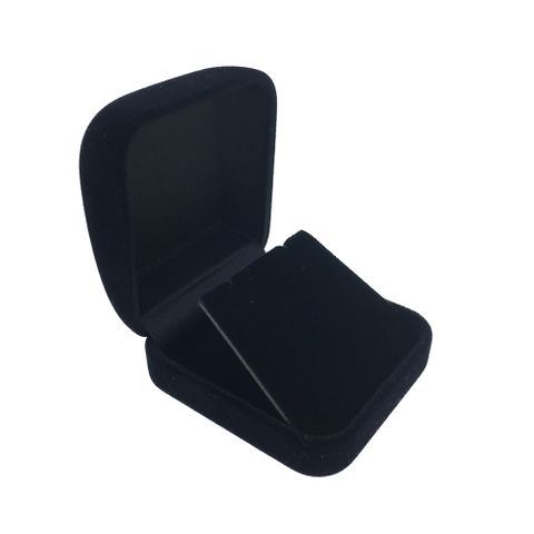 Flock Box - Square Earring Black/Black