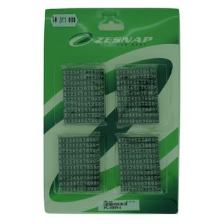 Price Cubes 5mm Black with White 480pce