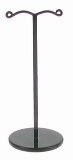 Black Small Round Metal Base Earring Stand