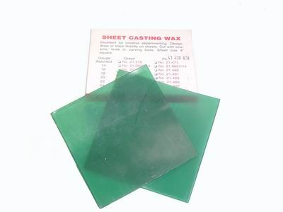 FMSC - Green Casting Wax Sheets
