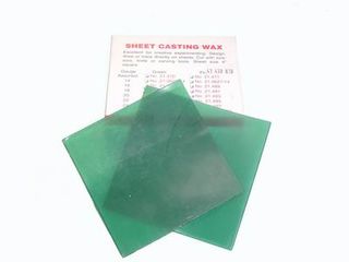 Casting Wax Sheets - Freeman Assorted 4x4 Green