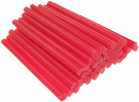 Rod Sprue Wax - 1/4 Inch Round Red