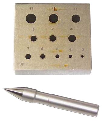 Italian 17 Round Setting Plate+Punch 3mm - 13mm