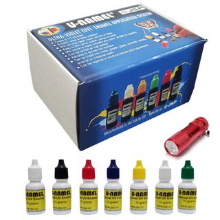 U-Namel Starter Kit - 7 Colours with LED Light