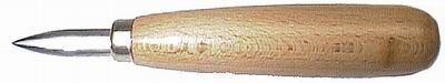 Burnisher with Wood Handle - Oval Flat