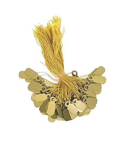 Arch Crown String Tags # 908 Gold 1000/Box