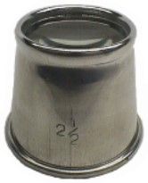 Eye Loupe - Aluminium F4.0 Single Lens 2.5x