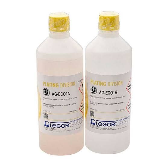 Krohn Silver Plating Solution & Stainless Anode Set for ElectroPlating Bath  USA