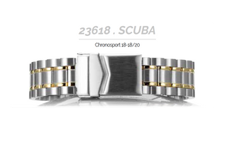 ROCHET Scuba Block Band 18mm S/Steel 18/20 End F