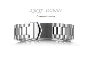ROCHET Ocean Block Band 22mm S/Steel 22/24 End H