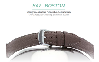 ROCHET Boston 16mm Black Padded Grained Calf C